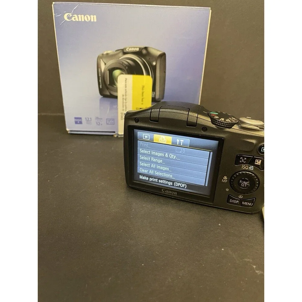 Canon PowerShot SX130 IS 12.1 MP Digital Camera 12x Optical Zoom w/ Case *Tested